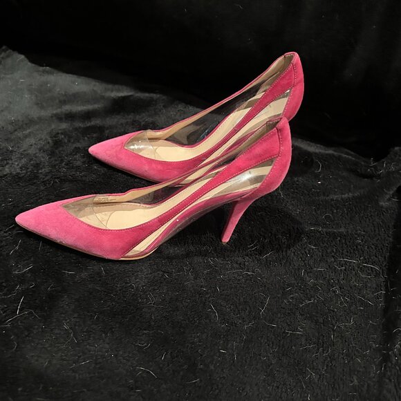 Pink Suede Guess High Heel - Picture 2 of 3